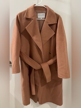 Petite Studio NYC Denver Wool Coat - Camel - Size S